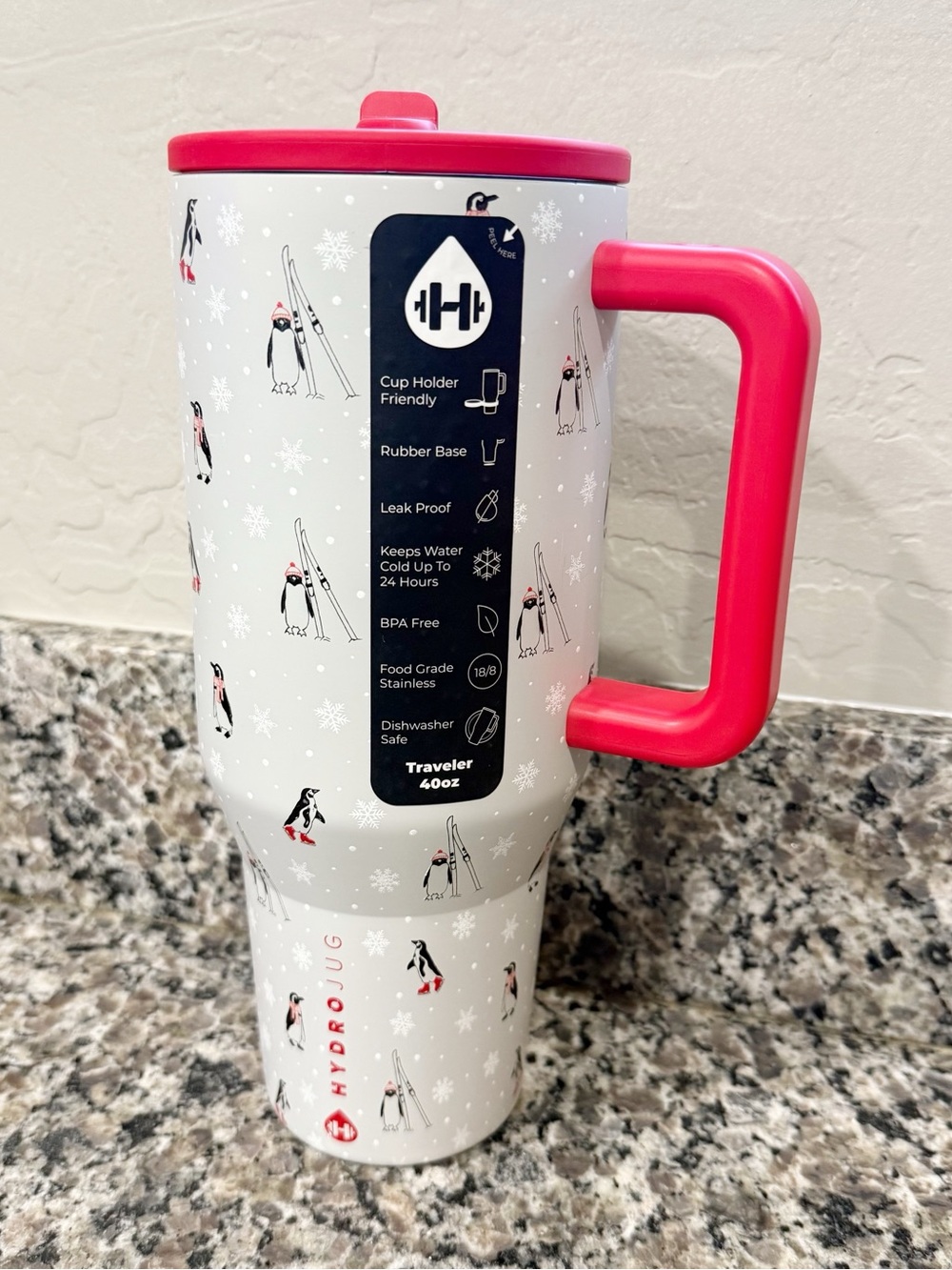 HydroJug x Anthropologie 40 oz. Traveler Penguins